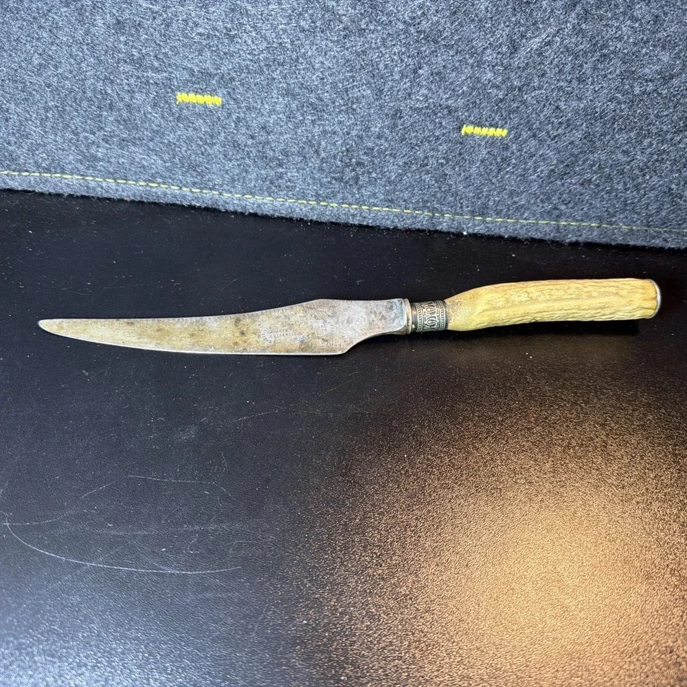 Antique Joseph Rodgers & Sons Sheffield butcher Knife Majesty‎ 19th C English